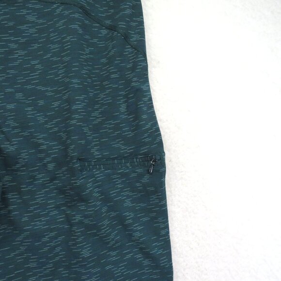 Duluth Pants Womens Size Small Length 33 Teal Green Striped High Waisted Yoga - Picture 4 of 11